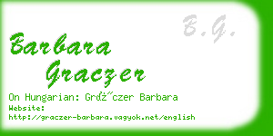 barbara graczer business card